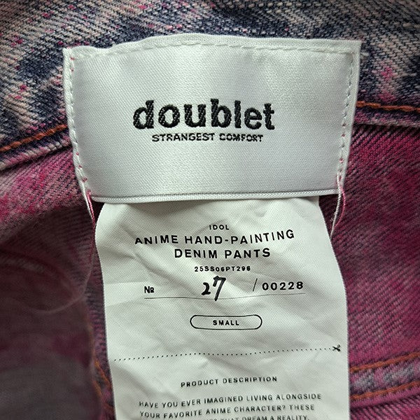 doublet 25SSANIME HAND PAINTING DENIM PANTSアニメプリントデニムパンツ25SS06PT296 古着・中古-7枚目のアイテム画像