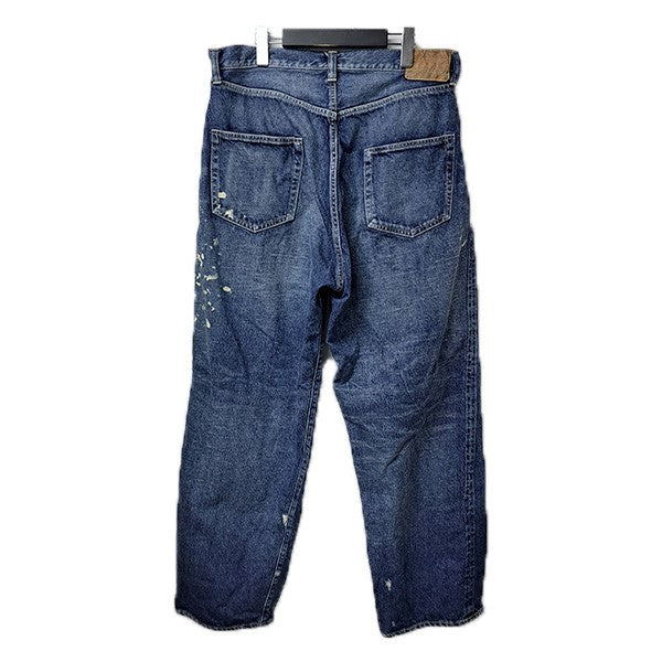 14oz． DENIM 5POCKET WIDE PANTSビンテージワイドデニムパンツGL42579H
