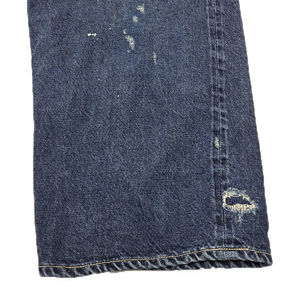 14oz． DENIM 5POCKET WIDE PANTSビンテージワイドデニムパンツGL42579H