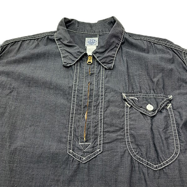 半袖ハーフZIPシャツ　プルオーバー半袖シャツLBS1-EE