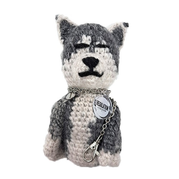COMBINATION KNIT KNITTED KEY CHARM WITH CHAIN愛犬凛キーチャーム