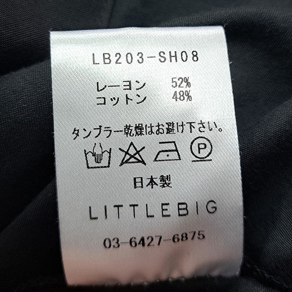 サテンフリンジスカーフシャツLB203-SH08