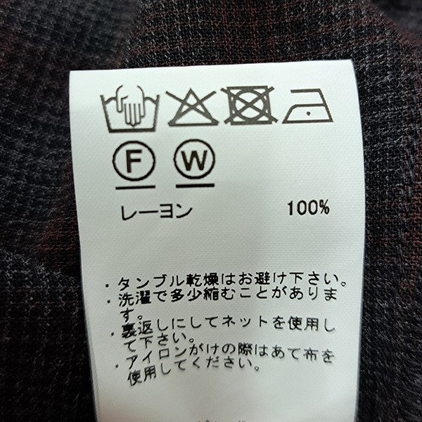 レーヨンチェックシャツMTWG5303-0608