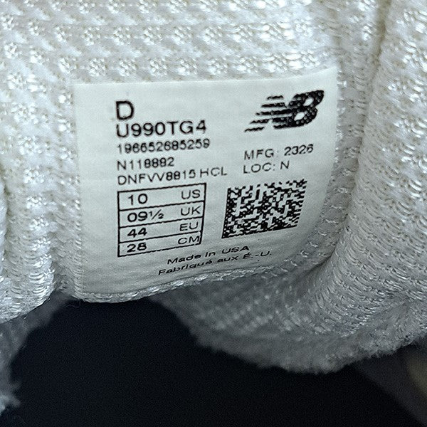 NEW BALANCE U990TG4 ローカットスニーカー 古着・中古-8枚目のアイテム画像