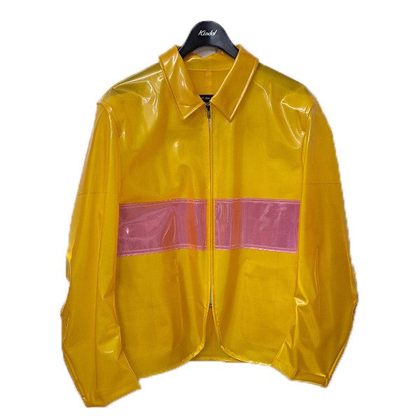 COMME des GARCONS HOMME PLUS 96SSリフレクター期オールビニールZIPUPジャケットPJ-100670 古着・中古-1枚目のアイテム画像