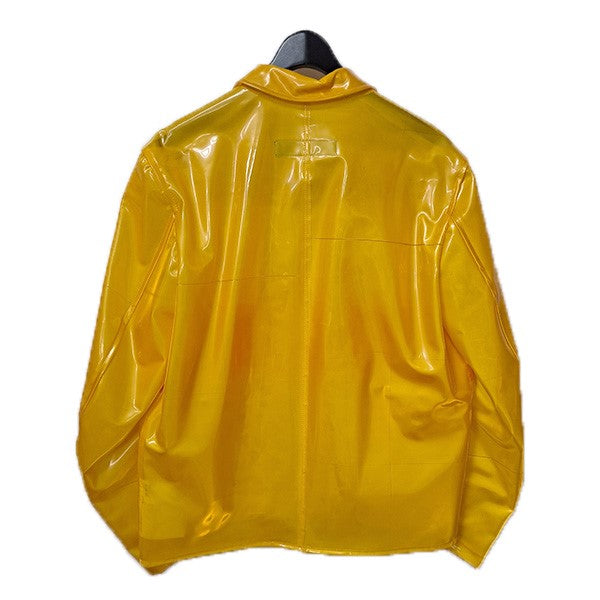 COMME des GARCONS HOMME PLUS 96SSリフレクター期オールビニールZIPUPジャケットPJ-100670 古着・中古-2枚目のアイテム画像