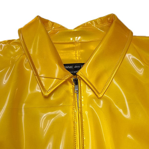 COMME des GARCONS HOMME PLUS 96SSリフレクター期オールビニールZIPUPジャケットPJ-100670 古着・中古-3枚目のアイテム画像