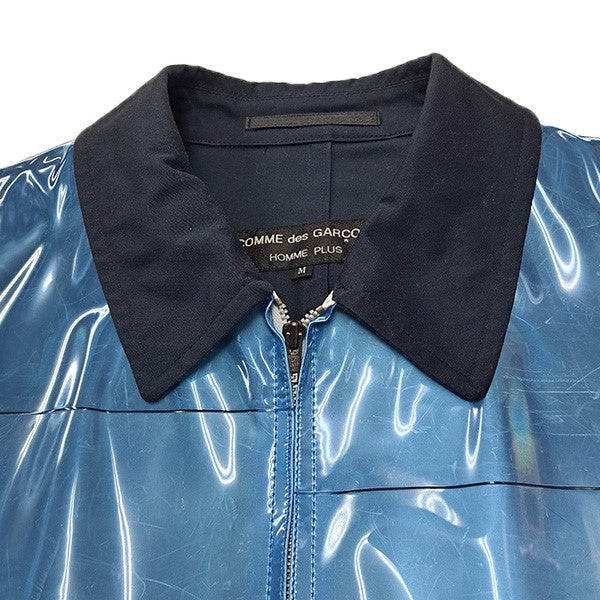 COMME des GARCONS HOMME PLUS 96SSリフレクター期ビニールパッチコットンZIPUPジャケットPJ-100640 古着・中古-3枚目のアイテム画像