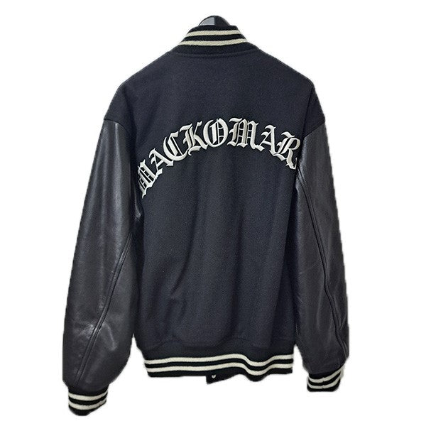 WACKO MARIA LEATHER VARSITY JACKET袖レザーメルトンスタジャン 古着・中古-2枚目のアイテム画像