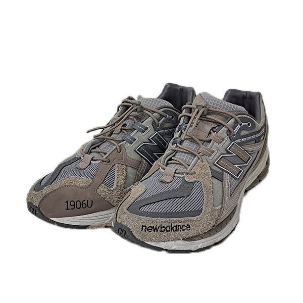 NEW BALANCE×N．HOOLYWOOD×INVINCIBLE GRAY TITAN ハイスペックスニーカーM1906NIH 古着・中古-1枚目のアイテム画像