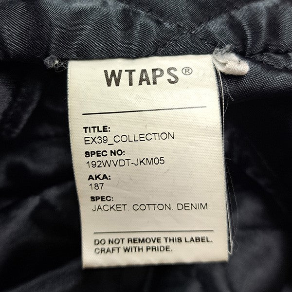 WTAPS 19AW187 デニム中綿ブルゾン192WVDT-JKM05 古着・中古-6枚目のアイテム画像