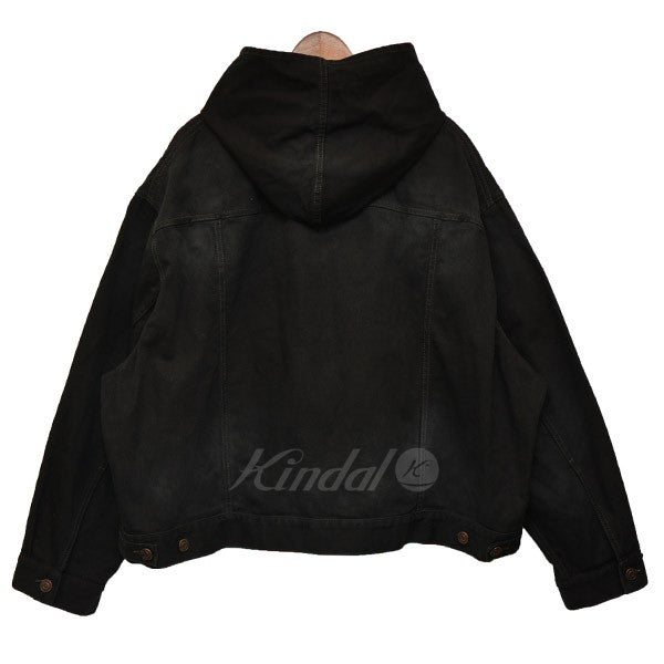 BALENCIAGA(バレンシアガ) 2022AW PULL-OVER JACKET プルオーバーデニムジャケット パーカー 719313 ブラック  サイズ 1｜【公式】カインドオルオンライン ブランド古着・中古通販【kindal】