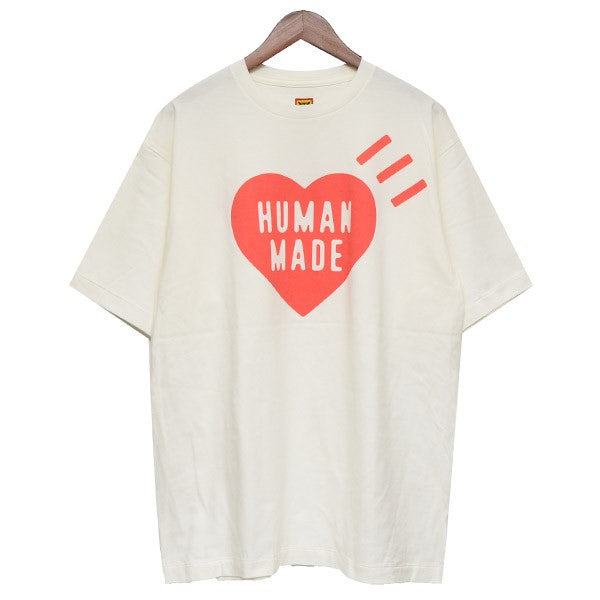 HUMAN MADE(ヒューマンメイド) ハートプリントTシャツ ホワイト サイズ 