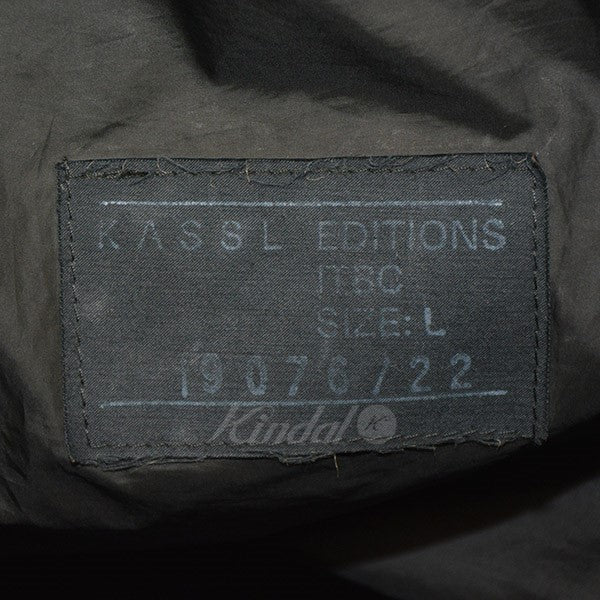 KASSL EDITIONS(カッスル エディションズ) Pillow Large Oil Black　中綿入りビッグ2wayバッグ