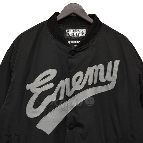 NEIGHBOR HOOD×PUBLIC ENEMY×MAJESTIC 2023AW BASEBALL JACKET ベース 