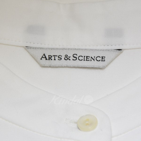 ARTSu0026SCIENCE(アーツアンドサイエンス) Stand COLLAR Side TUCK Dress スタンドカラーワンピース ホワイト サイズ:1 レディース ワンピース 中古・古着