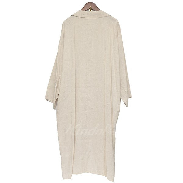 Over front kimono coat　シルクリネン着物コート
