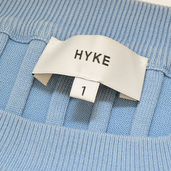 HYKE(ハイク) リブニット　ロングスリーブTシャツ