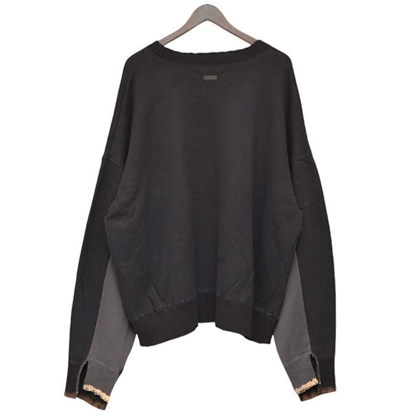 stein(シュタイン) OVERSIZED REBUILD SWEAT LS ダメージ加工プリントスウェット ST．108 ST.108  ブラック×グレー サイズ S｜【公式】カインドオルオンライン ブランド古着・中古通販【kindal】