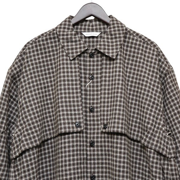 ARTS＆SCIENCE Trench shirt long チェック柄トレンチシャツコート 0223-U6155-3244 古着・中古-3枚目のアイテム画像