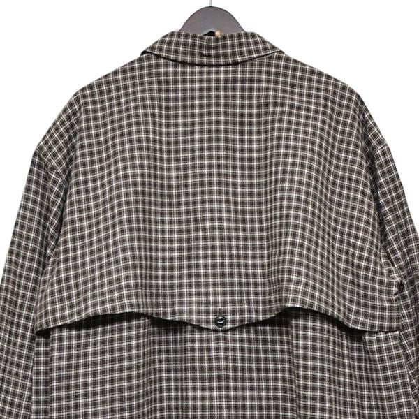 ARTS＆SCIENCE Trench shirt long チェック柄トレンチシャツコート 0223-U6155-3244 古着・中古-4枚目のアイテム画像