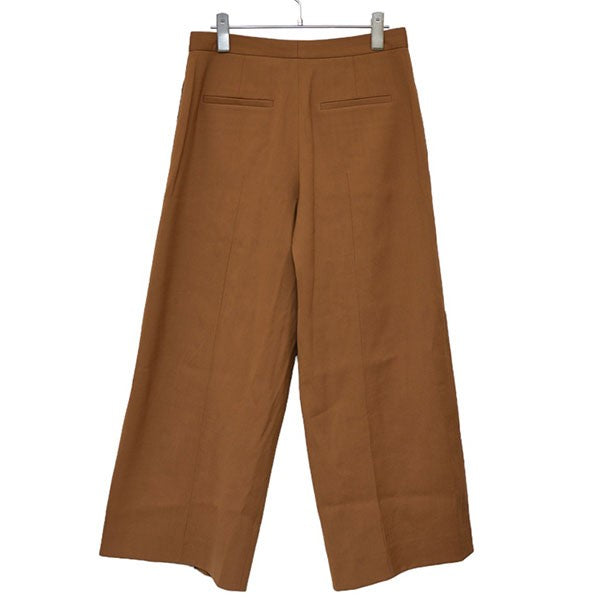 Full leg virgin wool Cropped Culotte Pants　ワイドタックパンツ　クロップドパンツ　キュロット　JSPN300600