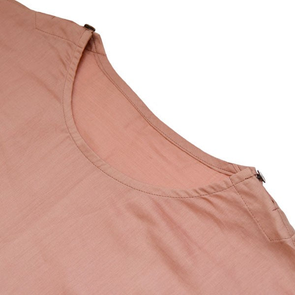 Shoulder button woven tee　ショルダーボタンプルオーバーシャツ　Tシャツ　0231-L6225-1070