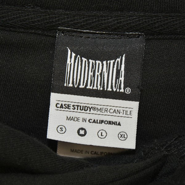 MODERNICA(モダニカ) ロゴ刺繍プルオーバーパーカー スウェット