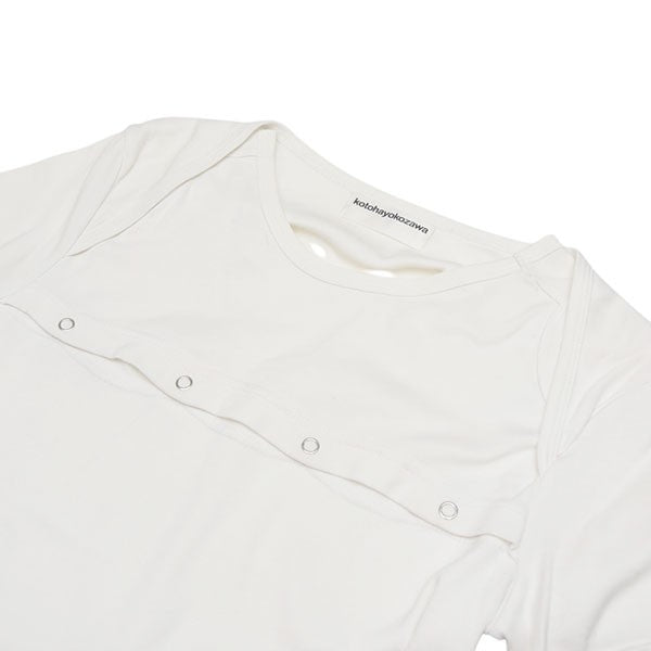 コトハ ヨコザワ kotohayokozawa 2017AW　Piping T　レイヤードTシャツ　KT20S-CS02 ホワイト サイズ：記載なし kotohayokozawa(コトハ ヨコザワ) 2017AW Piping T レイヤードT