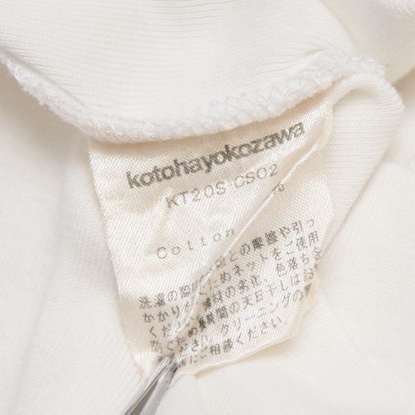 コトハ ヨコザワ kotohayokozawa 2017AW　Piping T　レイヤードTシャツ　KT20S-CS02 ホワイト サイズ：記載なし kotohayokozawa(コトハ ヨコザワ) 2017AW Piping T レイヤードT