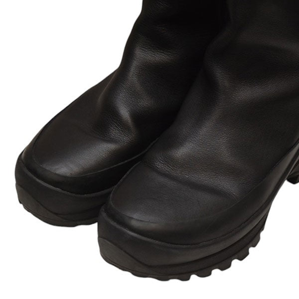 H CHUNKY SOLE BOOTS　Vibramソール　バックジップブーツ