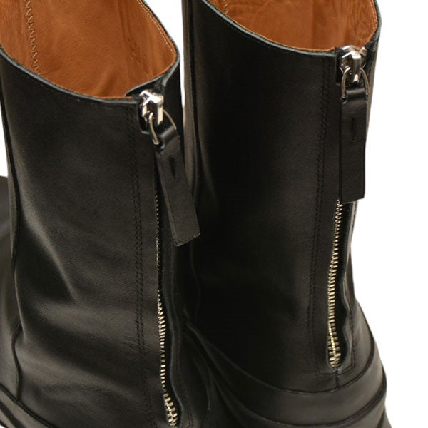 H CHUNKY SOLE BOOTS　Vibramソール　バックジップブーツ