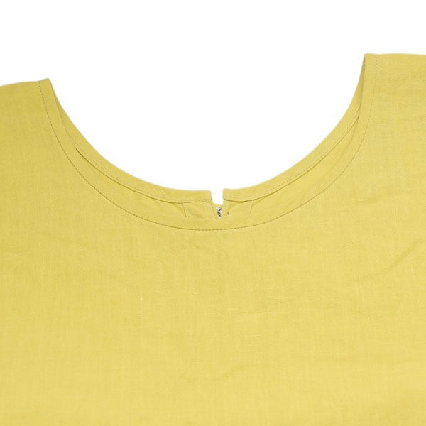 2023SS　Square bottom dress　ヘンプワンピース　0232-L5023-1096