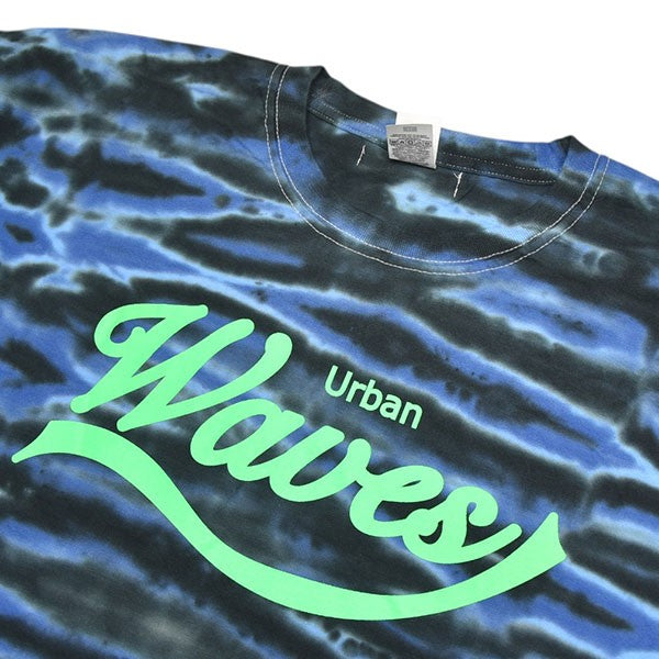 AFENDS S（8号）BLUE TIE DYE 麻Tシャツ 新品未使用！ SYUMAN．(シュウマン) TIE DYED TEE タイダイ染めTシャツ ブルー