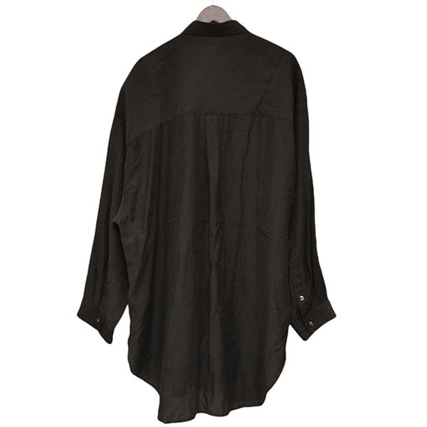 MAISON SPECIAL(メゾンスペシャル) Sheer Silk Prime-Over Shirt Coat シルクロングシャツ  11231311223 11231311223 ブラック サイズ 02｜【公式】カインドオルオンライン ブランド古着・中古通販【kindal】