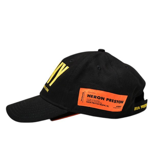 HERON PRESTON(ヘロンプレストン) HPNY LOGO BASEBALL CAP キャップ ブラック｜【公式】カインドオルオンライン  ブランド古着・中古通販【kindal】