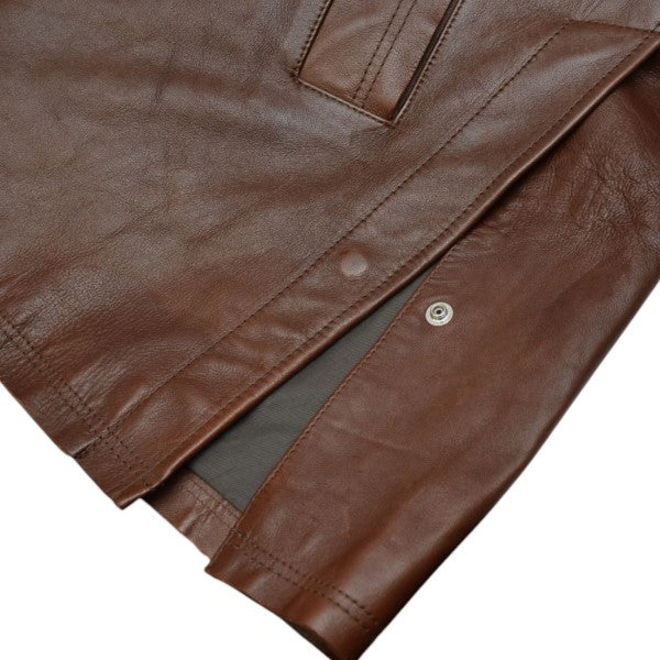 YOKE(ヨーク) 2022AW Cut-Off Leather Car Coat カットオフレザーカーコート レザージャケット  YK22AW0401C YK22AW0401C ブラウン サイズ 3｜【公式】カインドオルオンライン ブランド古着・中古通販【kindal】