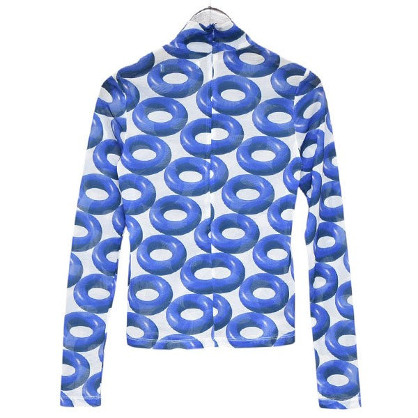YOHEI OHNO(ヨウヘイオオノ) 2023SS Donut Pattern Mesh Top