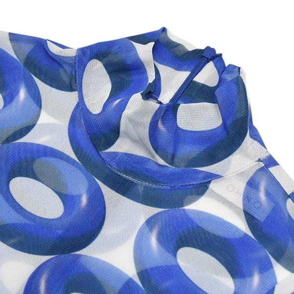 YOHEI OHNO 2023SS Donut Pattern Mesh Top シースルーロングスリーブTシャツ メッシュトップス 古着・中古-3枚目のアイテム画像