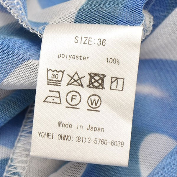 YOHEI OHNO 2023SS Donut Pattern Mesh Top シースルーロングスリーブTシャツ メッシュトップス 古着・中古-7枚目のアイテム画像