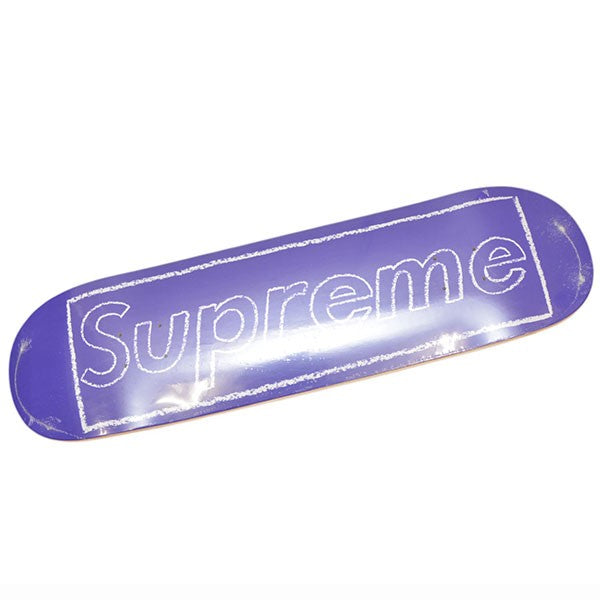 【新品】シュプリーム Kaws コラボ スケボー デッキ パープル Supreme×KAWS 2021SS Chalk Logo Skateboard スケートボード