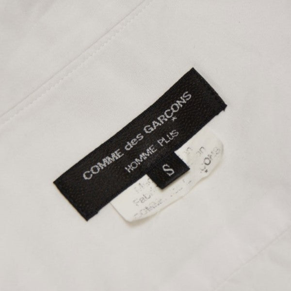 COMME des GARÇONS HOMME 長袖シャツ S 白 ニット COMME des GARCONS HOMME PLUS(コムデギャルソンオムプリュス