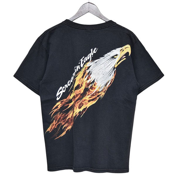 2000年代　Vintage　ファイヤープリントTシャツ　フレイムTシャツ