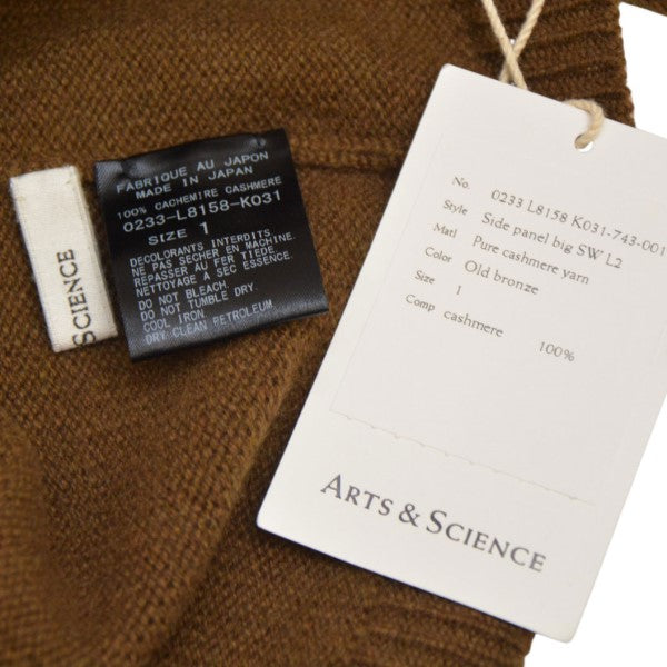 ARTS＆SCIENCE 2023AW SIDE PANEL BIG SWEATER L2 オーバーサイズカシミヤニット 0233-L8158-K031 古着・中古-6枚目のアイテム画像
