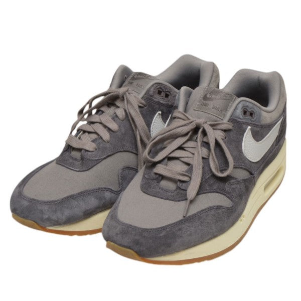 即発★希少! 大人気★NIKE★AIR MAX 1 PRM★FD5088 001 Nike Air Max 1 Premium Crepe Soft Grey Shoe FD5088 001 Size