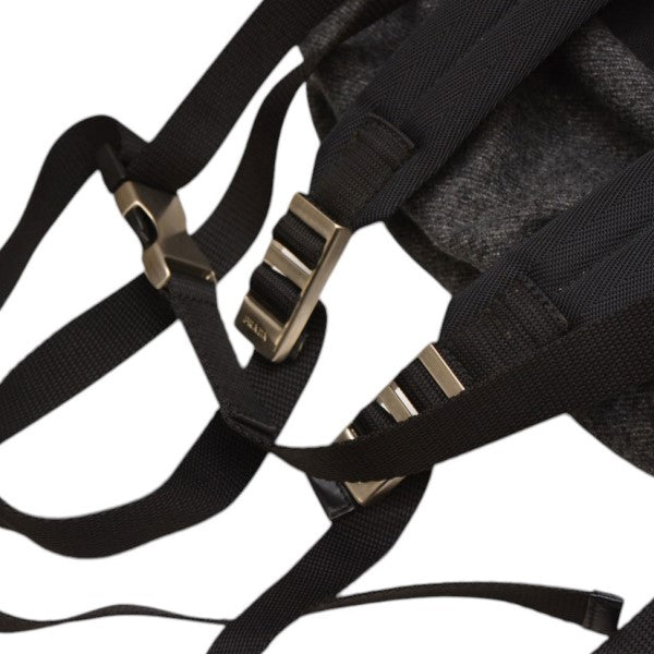 PRADAリュック　プラダ ミニリュック V203 フェルト グレー PRADA(プラダ) ウールミニリュック バックパック バッグ V203
