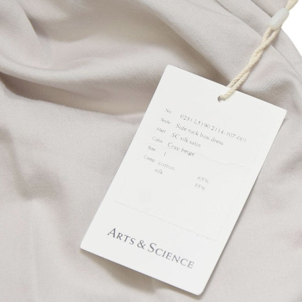ARTS＆SCIENCE SIDE TUCK BOX DRESS シルク混ぜサイドタックワンピース 0231-L5190-2114 古着・中古-7枚目のアイテム画像