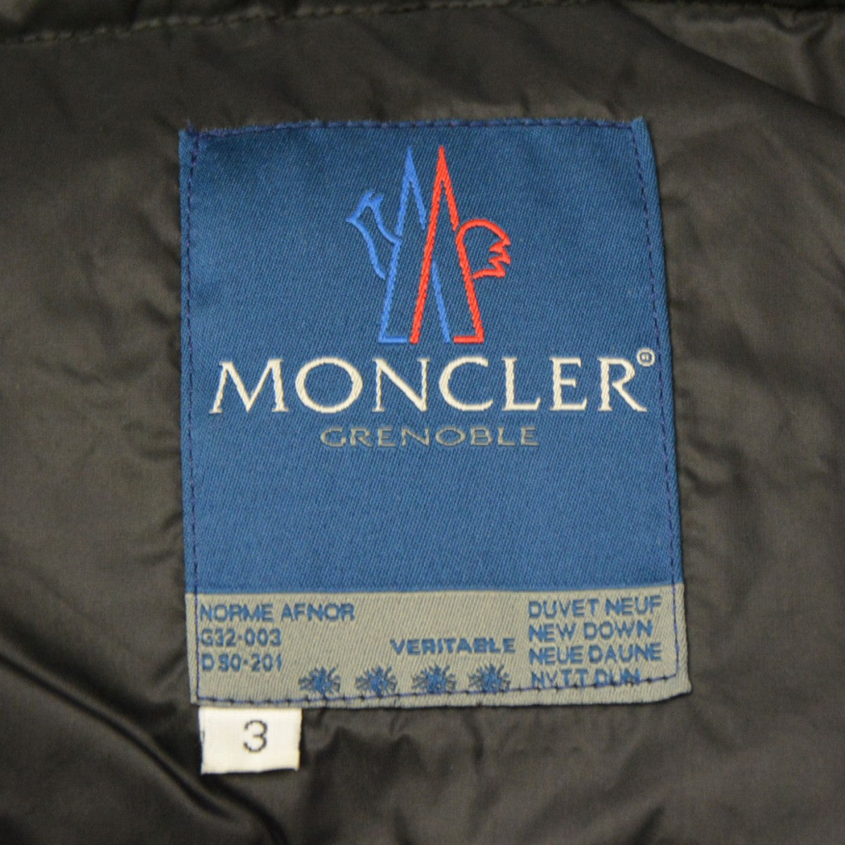 美品　青タグ　サイズ3　90s　MONCLER　モンクレール　ダウンジャケット MONCLER(モンクレール) 青タグ Archive ダウンジャケット OLD MONCLER