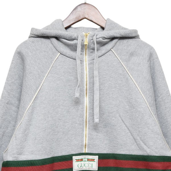 GUCCI(グッチ) ロゴ ラベル ストライプ コットンジャージー