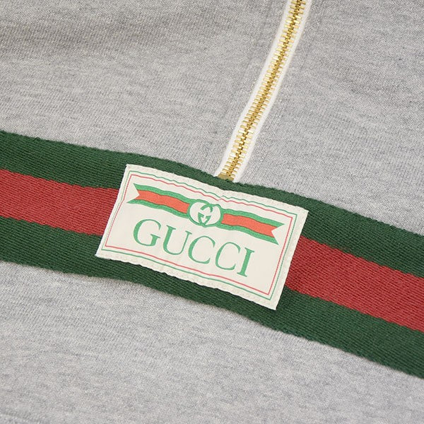 GUCCI(グッチ) ロゴ ラベル ストライプ コットンジャージー